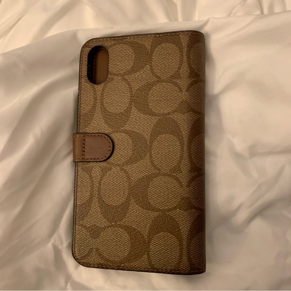 COPY - EUC Keith Haring Iphone Xs Max Folio In Signature Canvas With Patches - Picture 4 of 5